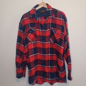 Vintage Men's Montgomery Ward Plaid Button Down